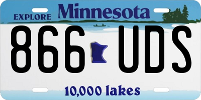 MN license plate 866UDS
