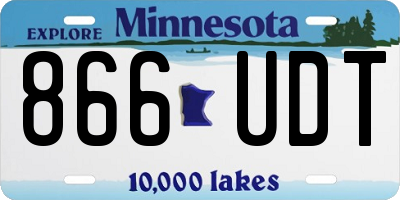 MN license plate 866UDT