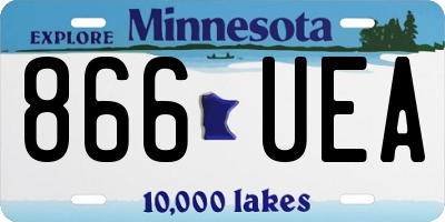 MN license plate 866UEA