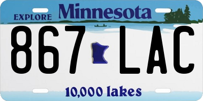 MN license plate 867LAC