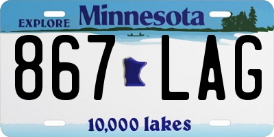 MN license plate 867LAG