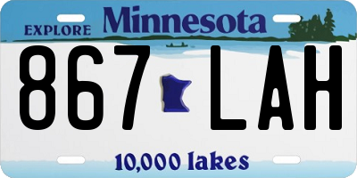 MN license plate 867LAH