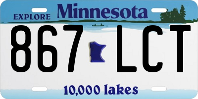 MN license plate 867LCT