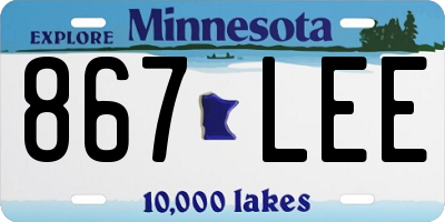MN license plate 867LEE
