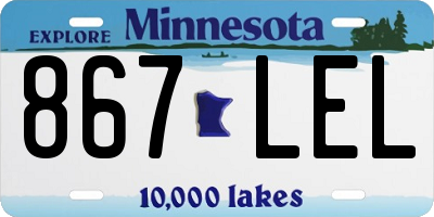 MN license plate 867LEL