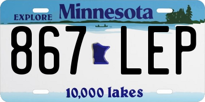 MN license plate 867LEP
