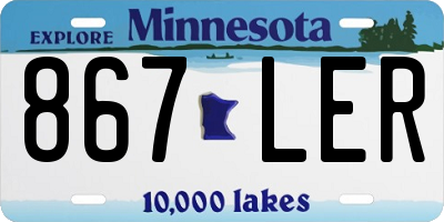 MN license plate 867LER
