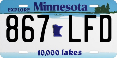 MN license plate 867LFD