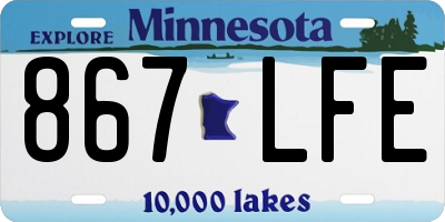 MN license plate 867LFE