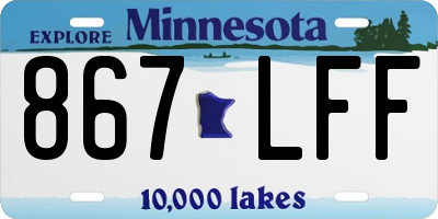MN license plate 867LFF