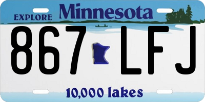 MN license plate 867LFJ