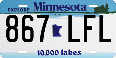MN license plate 867LFL