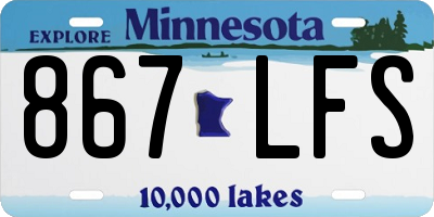 MN license plate 867LFS