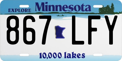 MN license plate 867LFY