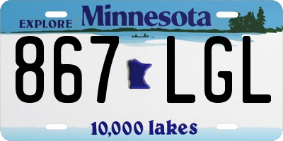 MN license plate 867LGL