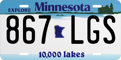 MN license plate 867LGS