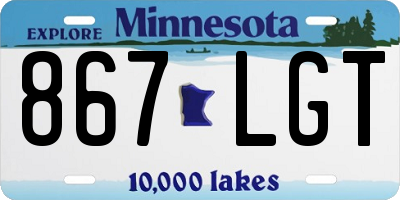 MN license plate 867LGT