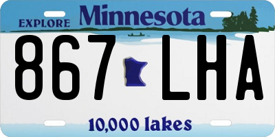 MN license plate 867LHA