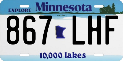 MN license plate 867LHF