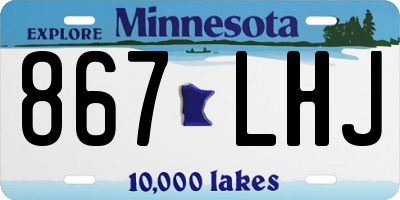 MN license plate 867LHJ