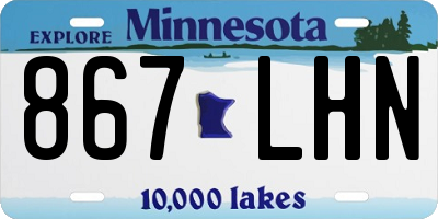 MN license plate 867LHN