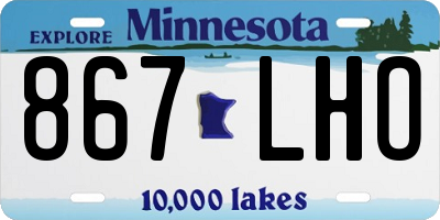 MN license plate 867LHO
