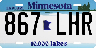 MN license plate 867LHR
