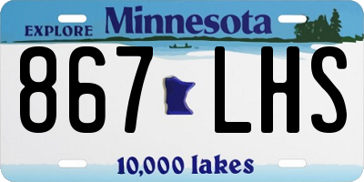 MN license plate 867LHS