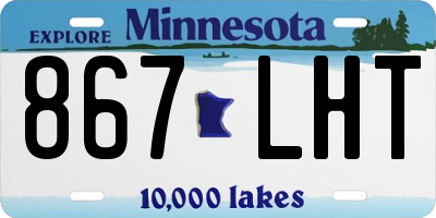 MN license plate 867LHT