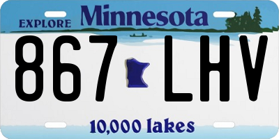 MN license plate 867LHV