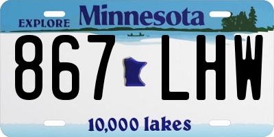 MN license plate 867LHW