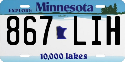 MN license plate 867LIH