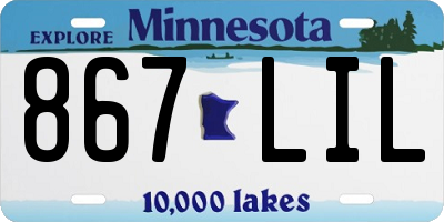 MN license plate 867LIL