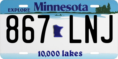 MN license plate 867LNJ