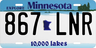 MN license plate 867LNR