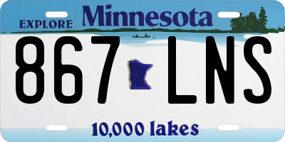 MN license plate 867LNS