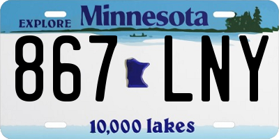 MN license plate 867LNY