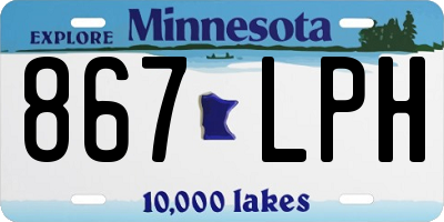 MN license plate 867LPH