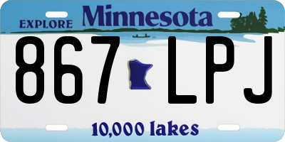 MN license plate 867LPJ