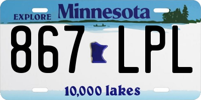 MN license plate 867LPL