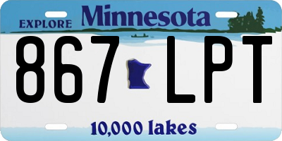 MN license plate 867LPT
