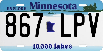 MN license plate 867LPV