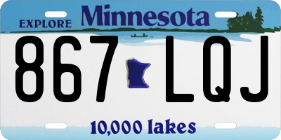 MN license plate 867LQJ