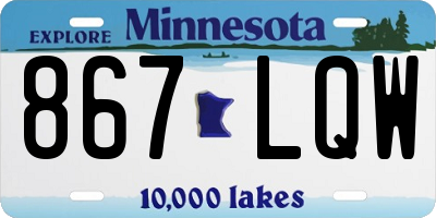 MN license plate 867LQW