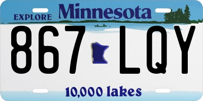 MN license plate 867LQY