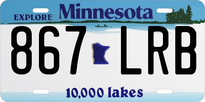 MN license plate 867LRB