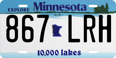 MN license plate 867LRH