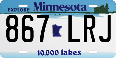 MN license plate 867LRJ