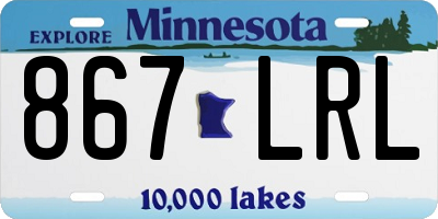 MN license plate 867LRL