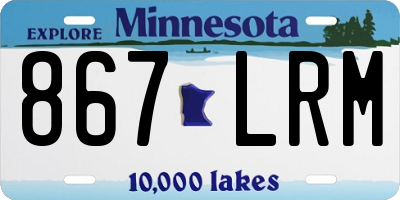 MN license plate 867LRM
